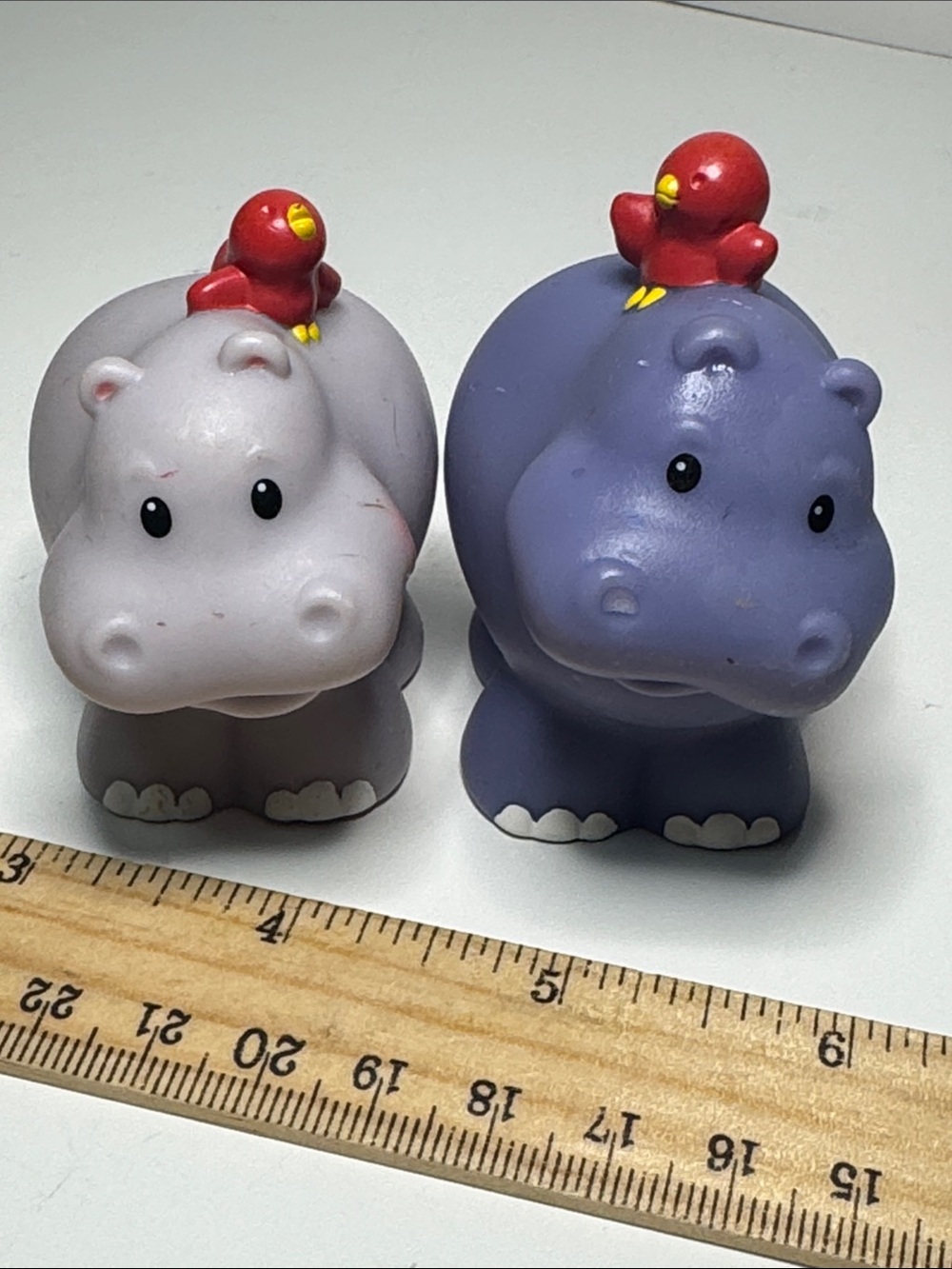 vintage Fisher-Price Little People hippopotamus figures from the 2002 Noah's Ark - Picture 5 of 5